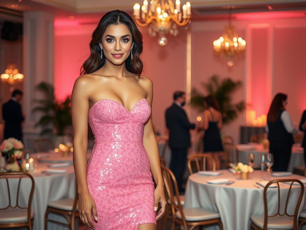 CYSOFT.RO | Rochie paiete roz: O alegere dulce și feminină